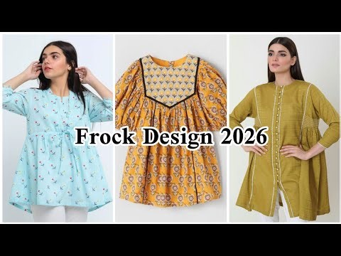 New Frock Design 2025 | Simple Frock Design, Viral Frock Design, Frock Cutting and stitching