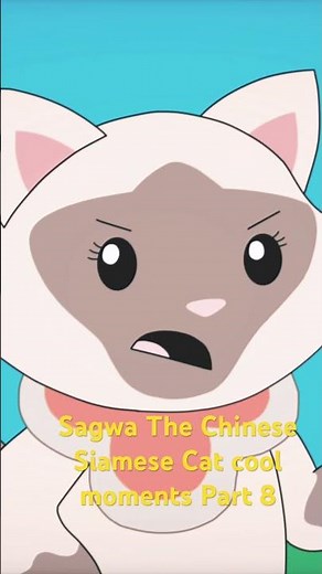 Sagwa The Chinese Siamese Cat 🐱🪭 Cool Moments Part 8 #sagwa #shorts #cat #youtubeshorts