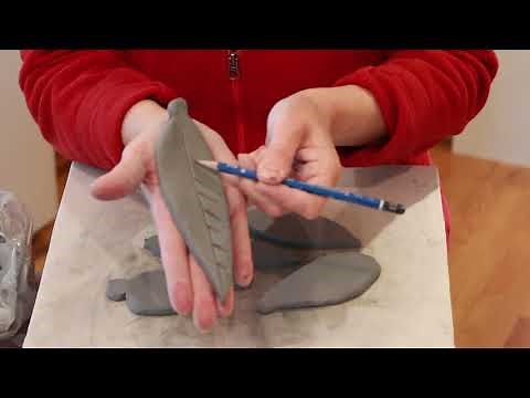 Leaf Wind Chimes Clay Project