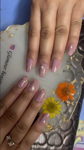 Nails with Crome art