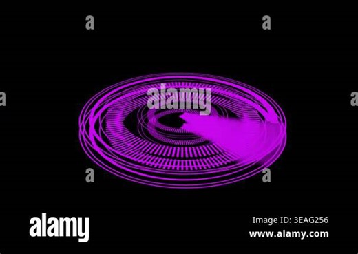 Purple hud abstract rotating circles animation technology digital interface seamless loop futuristic design. Abstract purple hud rotating circles technology background seamless loop animation Stock Video Footage - Alamy