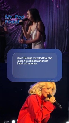 that Olivia and Sabrina collab will break the internet!!