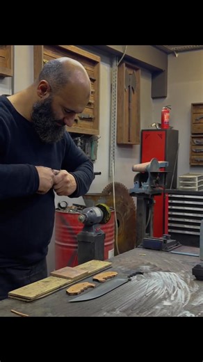 Part 2: Forging a Massive Damascus Steel Knife #amazing #damascus #knife #making #knives