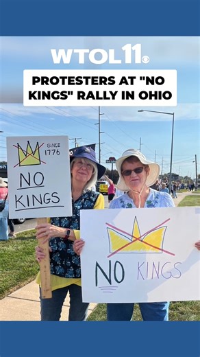 Check out photos from the "No Kings" protest in Toledo, Ohio. More than 2,500 separate marches and rallies are set to take place across the U.S. | WTOL 11