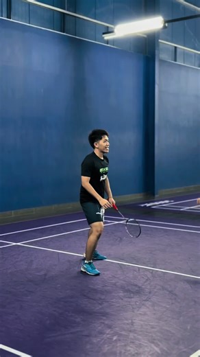 Left-Handed Badminton Player Training