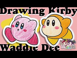 [Kirby Drawing] How to draw Kirby and Waddle Dee♪ [Easy! cute! ] [Nintendo] #kirby #howtodraw