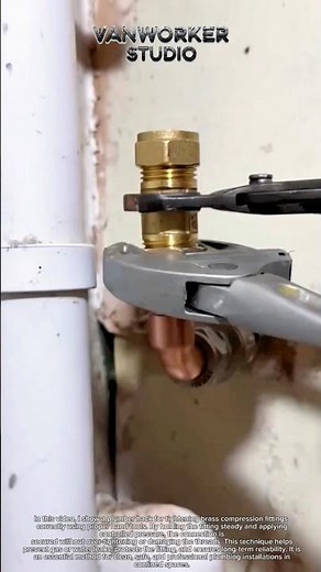 Plumber Hack: Tightening Brass Compression Fittings Safely and Accurately