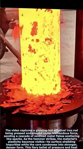 Forging Fire: The Mesmerizing Art of Hot Iron Transformation