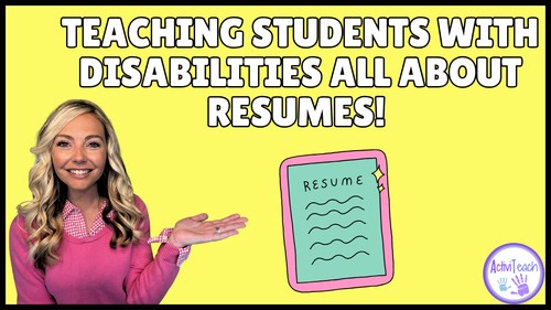 Master Resume Writing with Fun Worksheets & Activities for Special Education