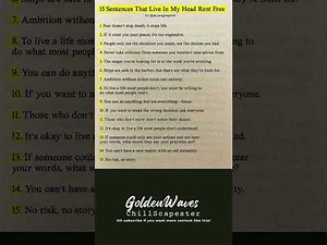 15 sentences that live in my head rent free