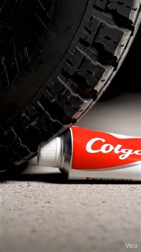 Colgate Toothpaste vs Car Tire – Satisfying ASMR Crush!