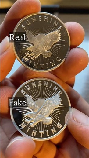 Sunshine Mint .999 Silver Round - fake is from eBay