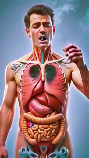 Smoking Kills Our Body 😱 | Lung Damage । 3D Human Anatomy Animation #shorts