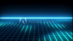 loop animation of a moving grid futuristic glowing lines animated background look like space grid. synthwave animation