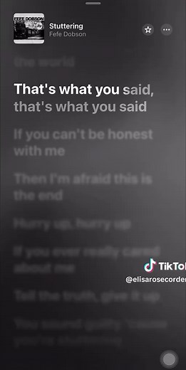 Stuttering by Fefe Dobson - Lyrics