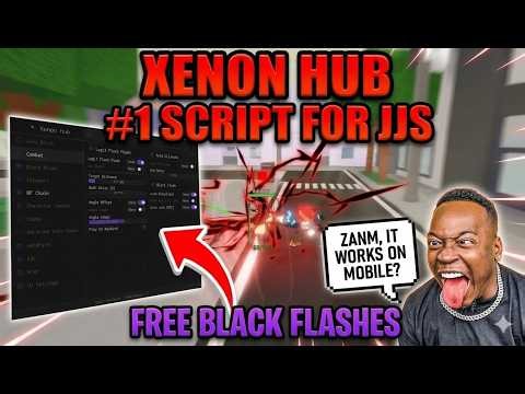 XENON HUB | Works on mobile, Black flash Chain, Fly, Auto lock on, auto block[Jujutsu Shenaigans]