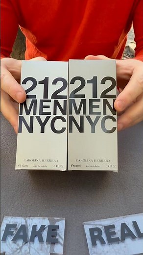 Fake vs Real Carolina Herrera 212 Men NYC