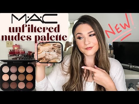 ✨ NEW✨ MAC EYESHADOW PALETTE - CONNECT IN COLOUR: UNFILTERED NUDES - first impressions + swatches
