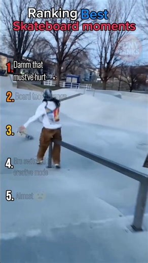 Ranking best Skateboard moments 🛹✨🤣 #ranking#fails