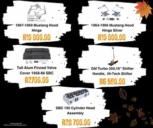 🍂🚗 Discover Unbe-leaf-able Deals this Autumn at All American Muscle-PTY LTD! 🚗🍂 As the leaves change color and the air becomes crisp, there's no better time to fall into savings than this autumn season! At All American Muscle-PTY LTD, we're rolling out the red carpet for automotive enthusiasts like you, offering unbeatable deals on our extensive selection of Parts and accessories . Visit us at 15 Tarry Road, Alrode South today and take advantage of our incredible autumn sales event. Hurry in