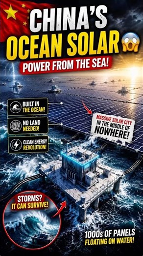 China’s Ocean Solar Farms Look Unreal 😳
