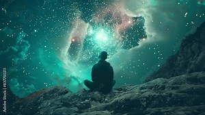 Video of soul searching concept. Exploring the mind, self-discovery, overthinking and psychology.