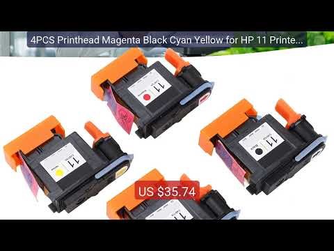 4PCS Printhead Magenta Black Cyan Yellow for HP 11 Printer Go... — Best Buy 2026 | Great Quality!