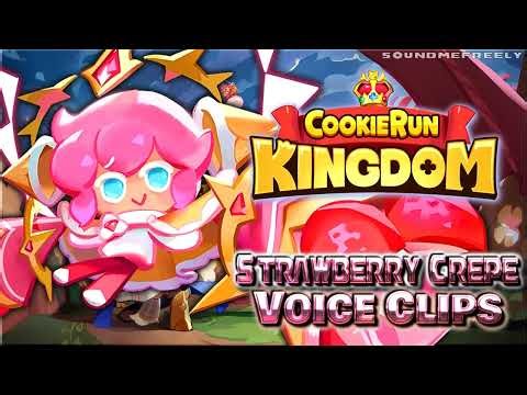 All Strawberry Crepe Cookie Voice Clips • Cookie Run: Kingdom • Lines (Valeria Rodriguez) ENGLISH