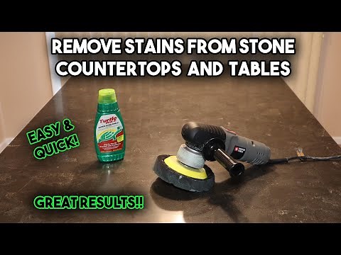 Remove Stains from Countertops and Tables | How To
