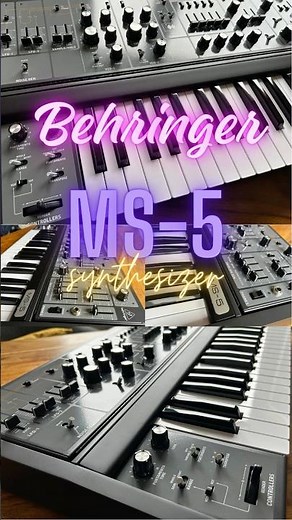 Behringer MS-5 analog synthesizer - funky sound demo #behringer #analogsynthesizer #rolandsh5