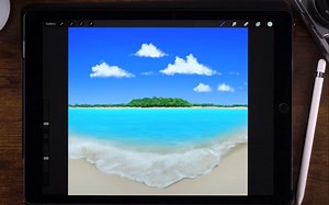 【Procreate绘画教程】你也可以画沙滩