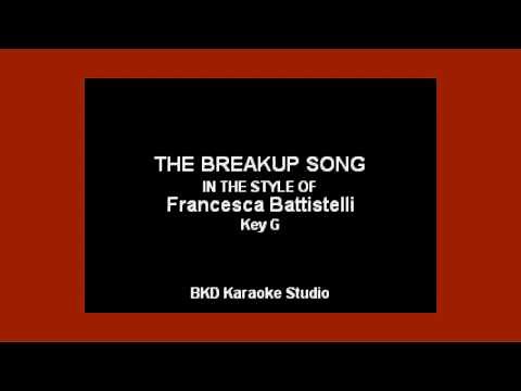 Francesca Battistelli - The Breakup Song (Karoke with Lyrics)