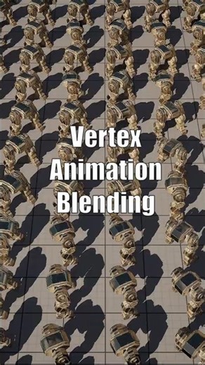 UE5 Vertex Animated Textures (VAT) Animation Blending.