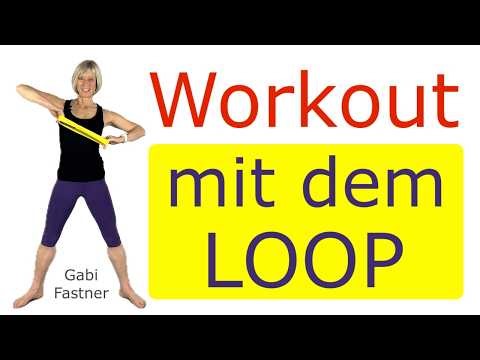 🐝 33 min. Workout mit dem Loop / Rubberband | intensives Ganzkörper-Figur-Training mit Widerstand