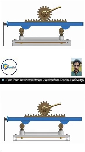 How This Rack and Pinion Mechanism Works Perfectly! ⚙️ Engineering Explained