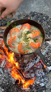 447K views · 10K reactions | Fun style on Shrimp Scampi  | Over The Fire Cooking by Derek Wolf | Facebook