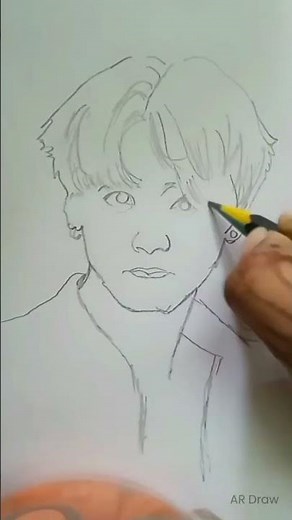 How to draw BTS drawing | Easy way to draw bts drawing | how to draw simple BTS drawing
