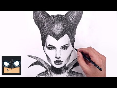 How To Draw Maleficent | Disney Sketch Tutorial (Step by Step)