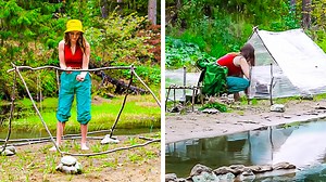 Ultimate surviving ideas. Plastic film shelter, ideal backpack, cooking ideas: | 5-Minute Crafts Men