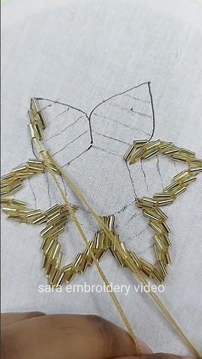 Embroidery for beginners 💜#embroidery #handembroidery #tutorial #beginnerembroidery