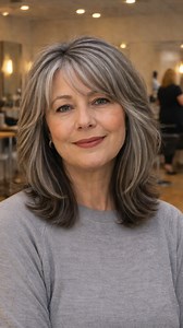 Silver steel lowlights are the secret to making gray and silver hair look intentional. They add depth, tone down flat brightness, and give silver hair that cool, dimensional This is especially great if your silver feels too light or lacks definition. #grayhairtransition #hair | Colored Hair Care