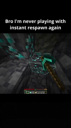 Minecraft instant respawn meme