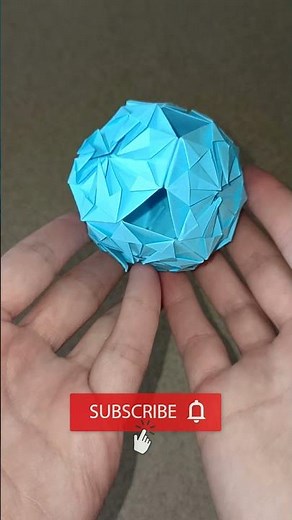 HOW TO MAKE AN ORIGAMI KUSUDAMA. Modular origami. Papercraft.