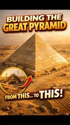 Building the Great Pyramid in Seconds 🏗 #shorts #travel #history