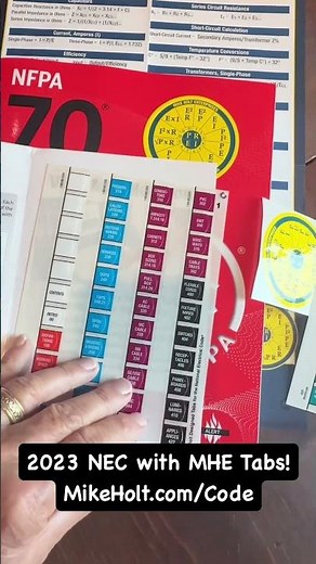 Getting a new NEC book and tabbing it is the beginning of a new adventure. It's very exciting.