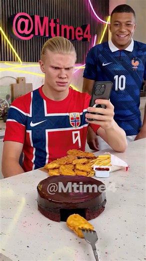 When Haaland Catches You Stealing His Nuggets 😂🍗 #parody #football #haaland #worldcup