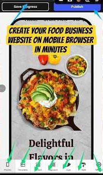 Design Restaurant Website on Mobile Browser (No App, No PC) #restaurantbusiness #foodwebsite