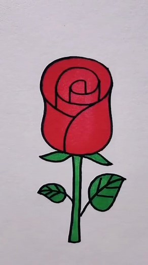 Beautiful rose 🌹 drawing tutorial 😍 . #drawingtutorial #roselover #explorepage #viralreelschallenge #trendingreelsvideo #fbreelsfypシ゚viralシ | Easy drawing for kids24