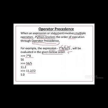Operator Precedence in Python | Python Operator Precedence #python #pythonbasicsforbeginners#exam