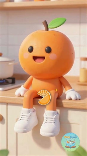 Cathy the Cheerful Orange | Sweet Fruit Cartoon for Kids | Learn About Oranges 🍊